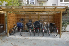 Haus für Fahrräder